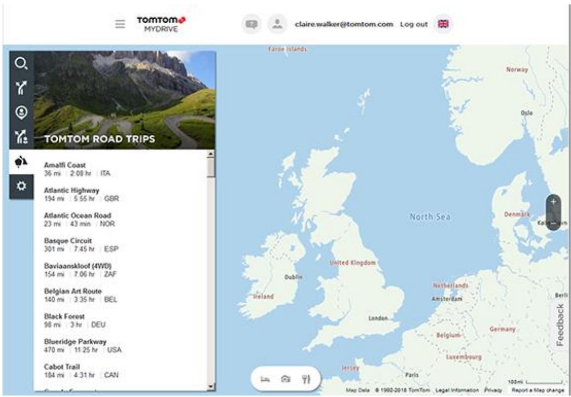 TOMTOM GO BASIC 5° Leon - Envoyer un parcours à votre TomTom GO BASIC à partir de la collection Road Trips - 1