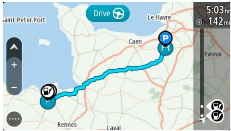 TOMTOM GO BASIC 5° Leon - Naviguer à l'aide d'un parcours - 1