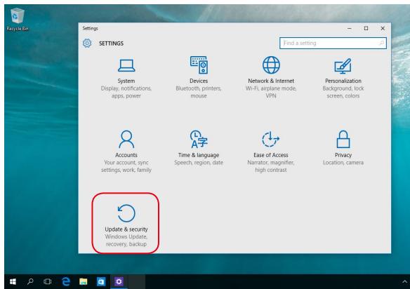 ASUS V230iCGR-BC232X - Exécuter une option de récapération - 1