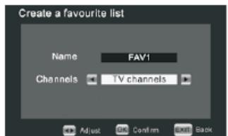 TOKA LTV 3699 - Création d'une liste favorites - 1