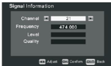 TOKA LTV 3699 - Information sur le signal - 1