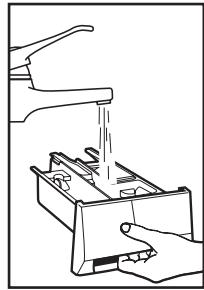 DE DIETRICH DFW 814 W - NETTOYAGE DU BAC À LESSIVE - 2