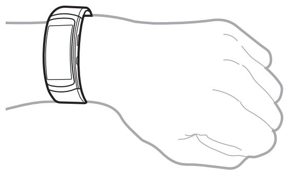 SAMSUNG GEAR FiT L NOIR - Mettre la Gear au poignet - 1