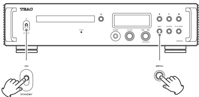 TEAC VRDS-701 - Restauration des réglages par défaut - 1