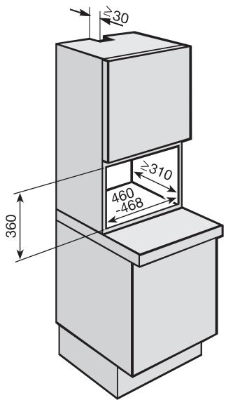 MIELE CVA2650 - Possibilities d'encastrement et de combinaisons - 8