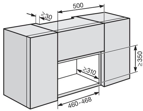MIELE CVA2650 - Possibilities d'encastrement et de combinaisons - 3