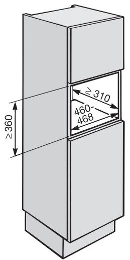 MIELE CVA2650 - Possibilities d'encastrement et de combinaisons - 1