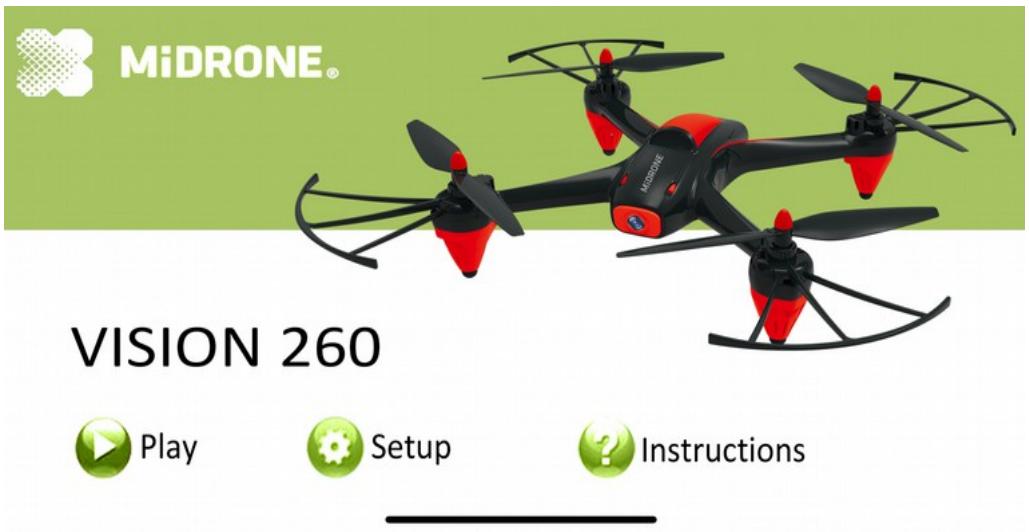 MIDRONEDRONEVISION 260HDWIFIFPV - ECRAN D'ACCUEIL: - 1