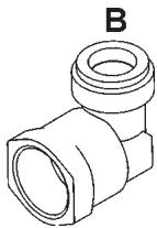 DE DIETRICH DTE 715 F BRUN - Branchement gaz - 2