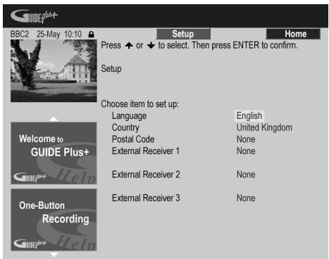 PIONEER DVR-530H-AV - Réglage pour le système GUIDE Plus+TM - 2