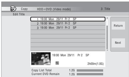 PIONEER DVR-530H-AV - Sélectionnez 'Next' pour acceder à la page Title Edit. - 1