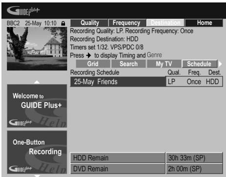 PIONEER DVR-530H-AV - Mettez en valeur le titre droit d'enregistrement. - 1