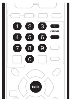 PIONEER DVR-530H-AV - Sélection des canaux de télévision - 1