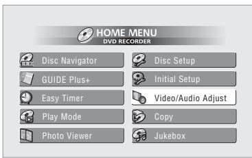 PIONEER DVR-530H-AV - Sélection d'un ensemble de réglage - 1