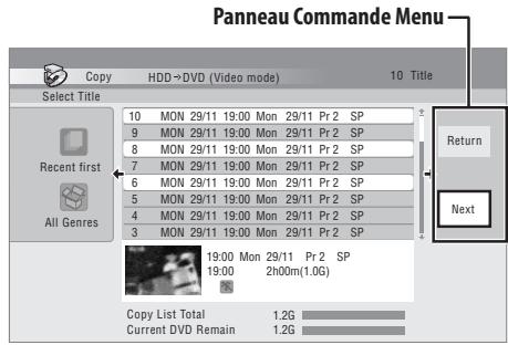 PIONEER DVR-530H-AV - Sélectionnez le mode de copie, VR ou video. - 3