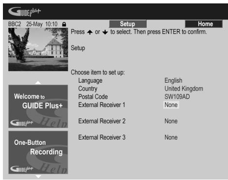 PIONEER DVR-530H-AV - Réglage pour le système GUIDE Plus+TM - 5