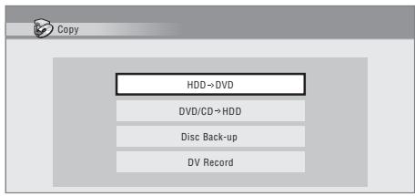 PIONEER DVR-530H-AV - Sélectionnez 'HDD  DVD'. - 1