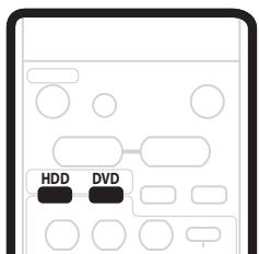 PIONEER DVR-530H-AV - Choix du disque dur ou du DVD pour la lecture ou l'enregistrement - 1