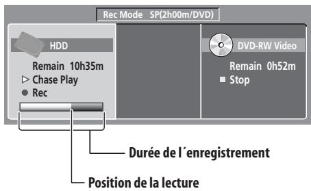 PIONEER DVR-530H-AV - Affichage des informations concernant le disque dur ou le disque charge - 2
