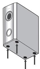 PIONEER DVR-530H-AV - Fixez les petits coussinets antidérapants sur la base du haut-parleur central. Les quatre grands coussinets antidérapants sont destinés au caisson de basse à récepteur ( comme illustré). - 6