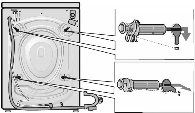 BOSCH Maxx 1200fr - Préparer et monter les cales de transport - 1