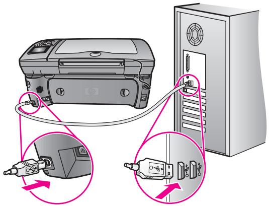 HP PSC2500EET - mon cable USB n'est pas connecté - 1