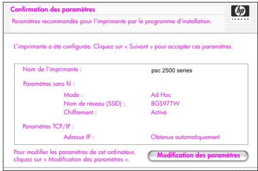 HP PSC2500EET - écran imprimantes localisées - 1