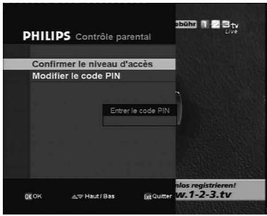PHILIPS DTR7005 - Contrôle parental - 1