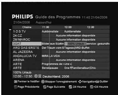 PHILIPS DTR7005 - Pour supprimer la programmation activée : - 1