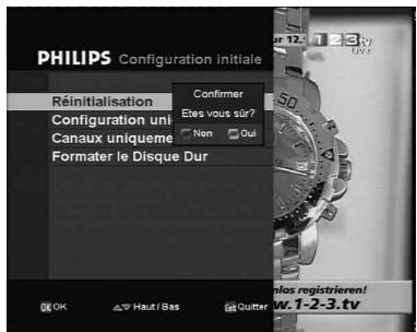 PHILIPS DTR7005 - - Formater le disque dur - 1