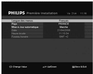PHILIPS DTR7005 - Première installation - 1