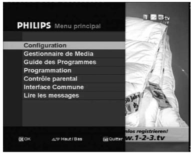PHILIPS DTR7005 - Annulation/enregistrement des modifications - 1