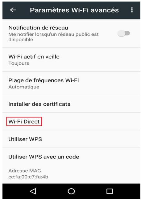 PANTUM P355SO0ODW - 5.2.2.1.Méthode de connexion de terminal de client sans fil compatible avec la fonction Wi-Fi Direct (invite directe de connexion) - 2