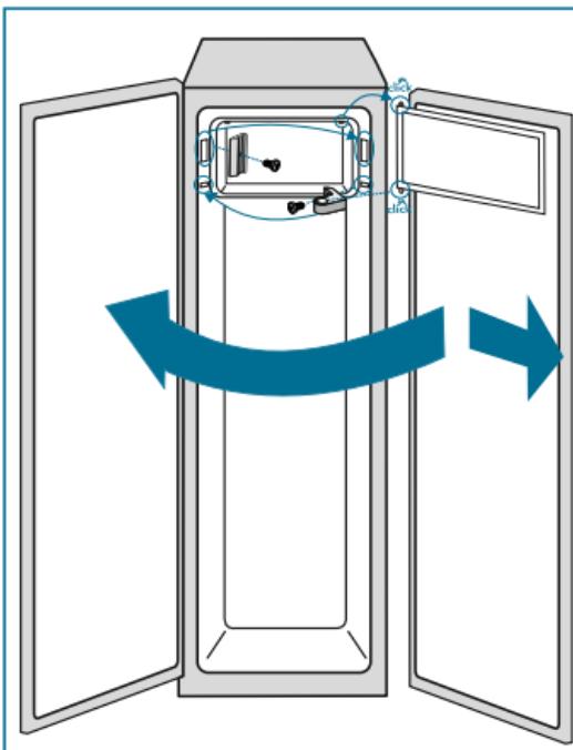 DE DIETRICH DRL1247ES - How to reverse the door - 2