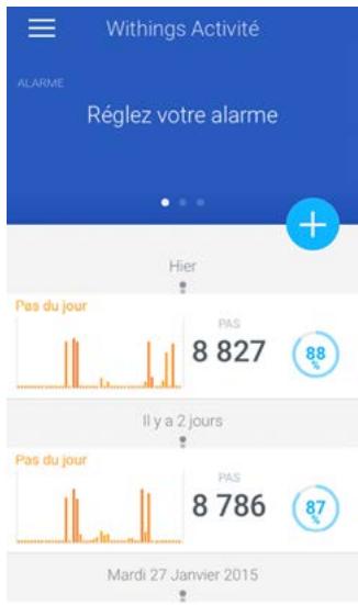 WITHINGS ACTIVITE POP SABLE - Activer l'alarme - 1