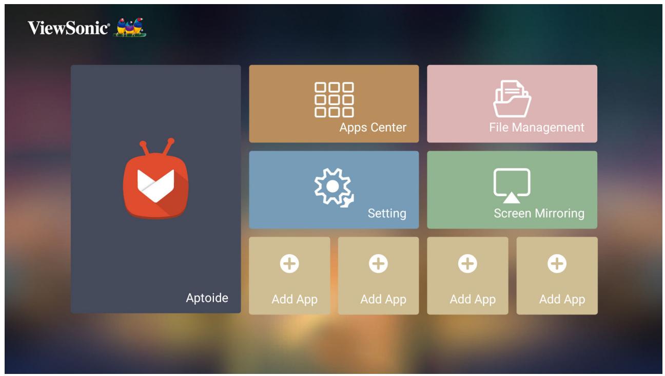 VIEWSONIC SMART 2900 - Home Screen (Écran Accueil) - 1