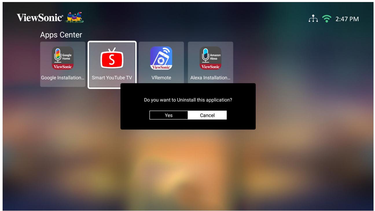 VIEWSONIC SMART 2900 - Pour désinstaller des applications - 1