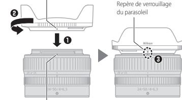 NIKON Z 24-50MM F4-6.3 - Fixation et retrait du parasoleil - 1