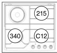 DE DIETRICH 99640241 - Modèle 3 faux gaz + 1 plaque électricque avec brûleur grand rapide* - 3