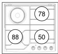 DE DIETRICH 99640241 - Modèle 3 faux gaz + 1 plaque électricque avec brûleur grand rapide* - 2