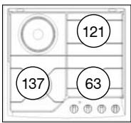 DE DIETRICH 99640241 - Modèle 3 faux gaz + 1 plaque électricque avec brûleur grand rapide* - 1
