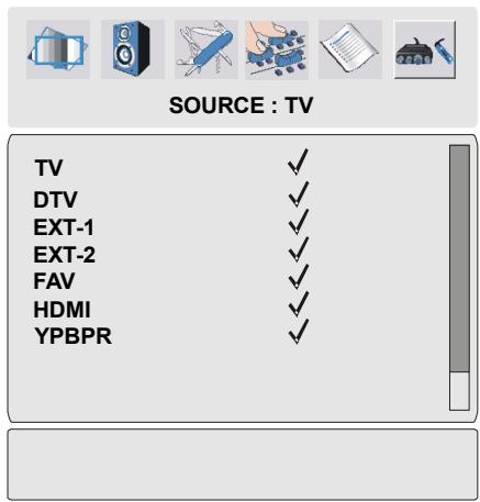 PROLINE LD2215D - Menu source - 1