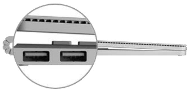 MICROSOFT SURFACE BOOK i7 16G0 1TO - Connector un accessoire USB (une imprimante, une souris, etc.) - 1