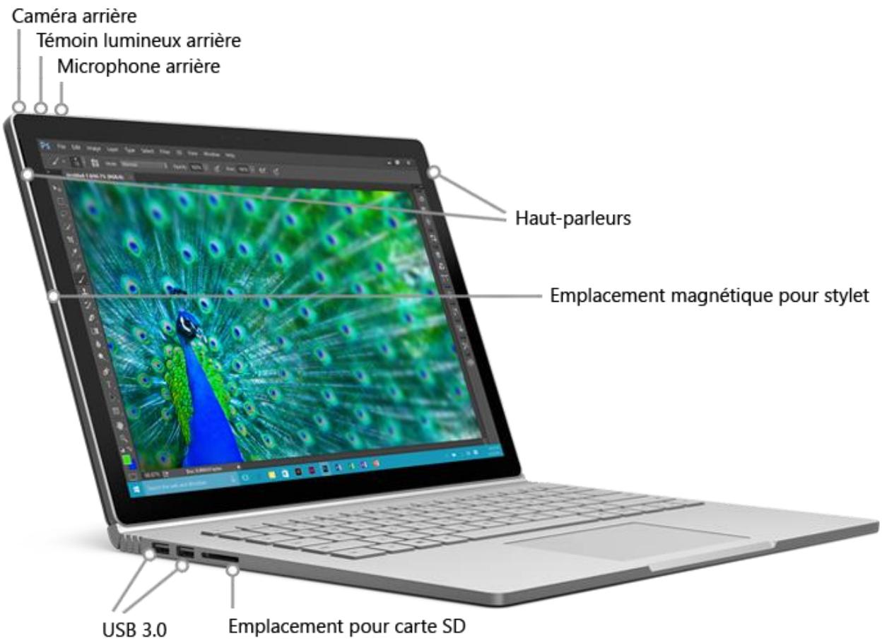 MICROSOFT SURFACE BOOK i7 16G0 1TO - Tablette - 1