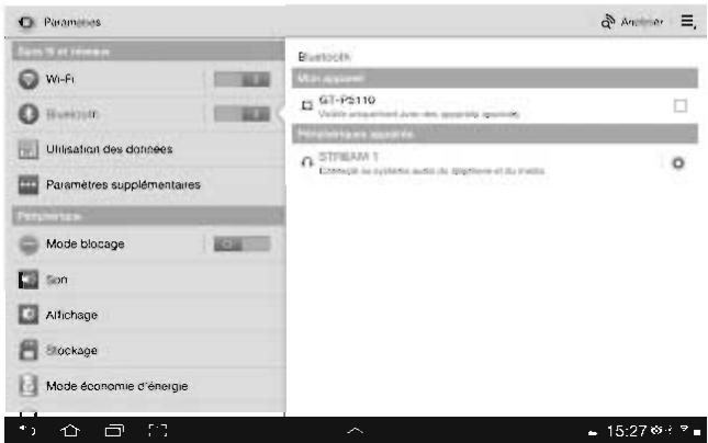 CABASSE STREAM 1 BLANC - CONNEXION BLUETOOTH AVEC UNE TABLETTE ANDROID NON NFC - 3