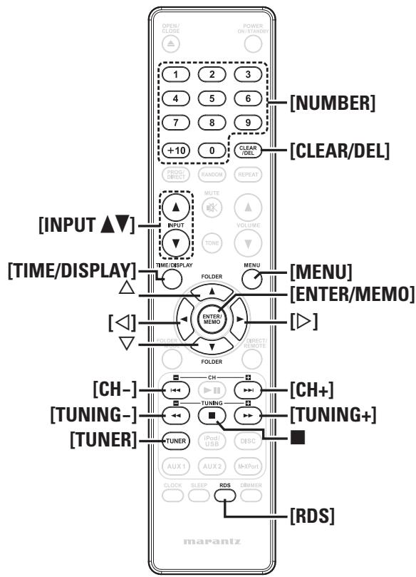 MARANTZ M-CR503 - Symboles utilisés pour indiquer les touches dans ce guide - 2