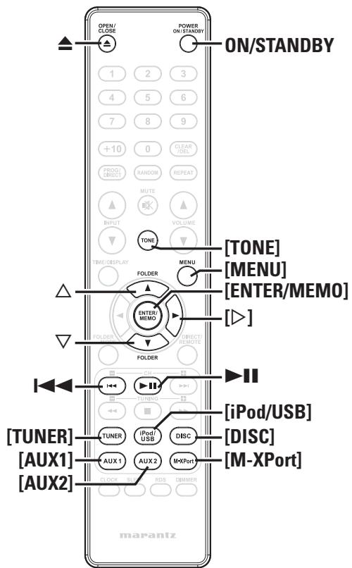 MARANTZ M-CR503 - Symboles utilisés pour indiquer les touches dans ce guide - 2