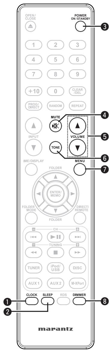 MARANTZ M-CR503 - □ Touches utilisables pour toutes les sources (CD, TUNER, iPod et USB) - 1