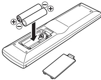 MARANTZ M-CR503 - Insertion des piles - 2