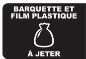 BARQUETTE ET FILM PLASTIQUE À JETER